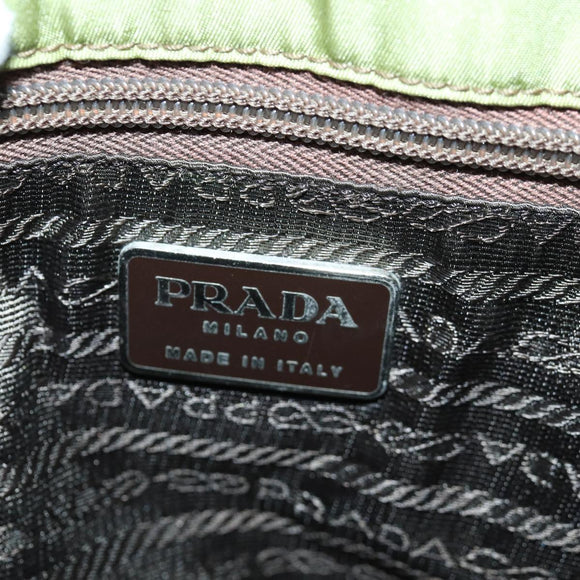 PRADA Shoulder Bag Nylon Khaki Auth 85288