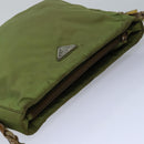 PRADA Shoulder Bag Nylon Khaki Auth 85288-6