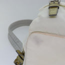 PRADA Backpack Nylon White Silver Auth 85291V-14