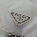 PRADA Backpack Nylon White Silver Auth 85291V-17