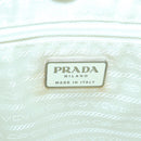 PRADA Backpack Nylon White Silver Auth 85291V-18