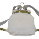 PRADA Backpack Nylon White Silver Auth 85291V-2