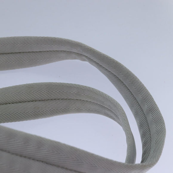 PRADA Backpack Nylon White Silver Auth 85291V