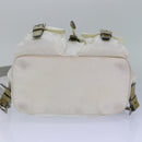 PRADA Backpack Nylon White Silver Auth 85291V-5