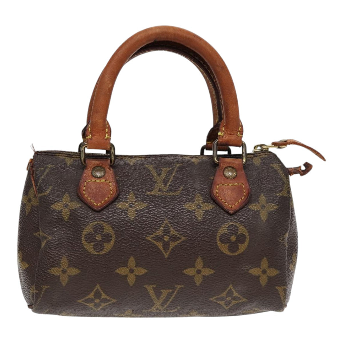 LOUIS VUITTON Monogram Mini Speedy Hand Bag M41534 LV Auth 85304