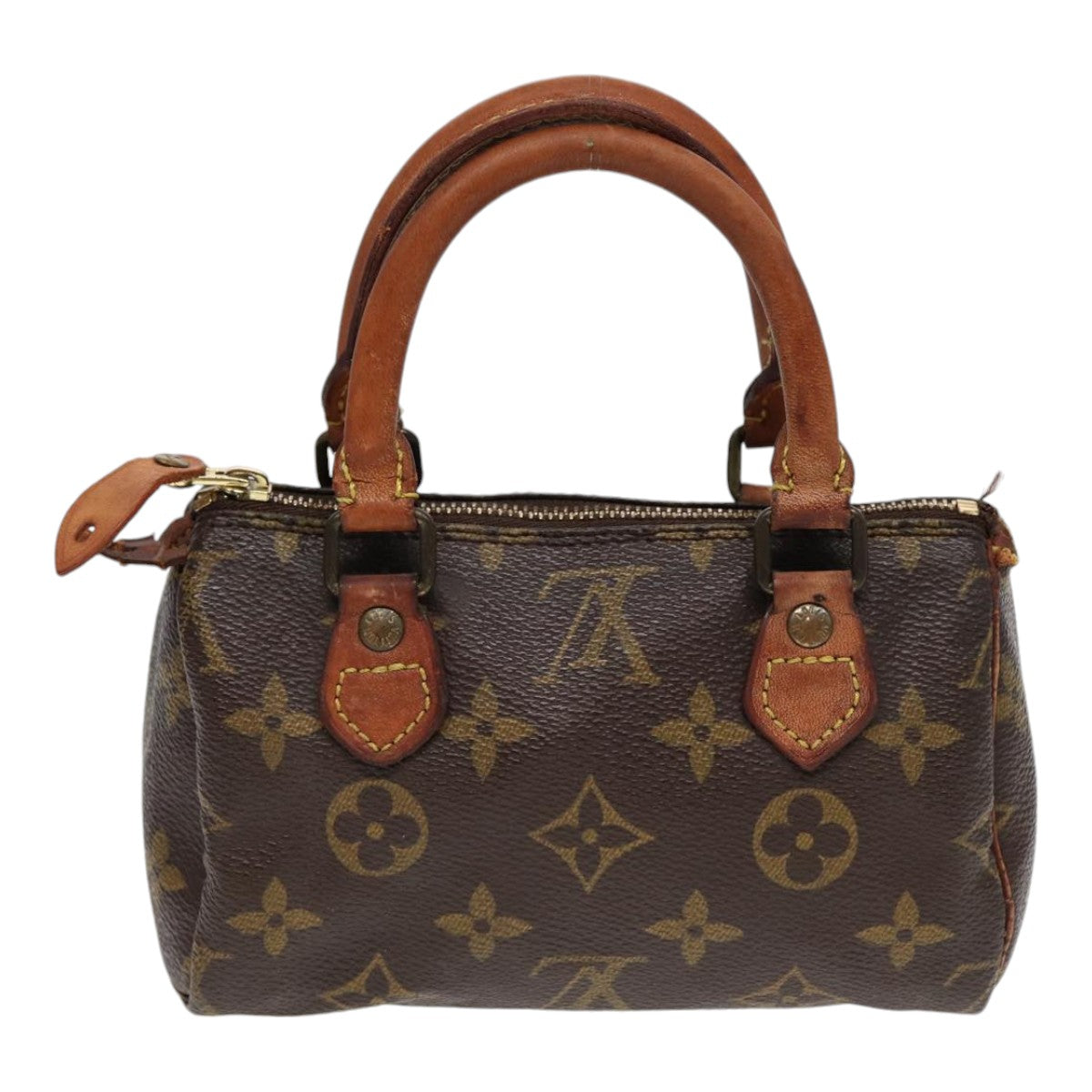 LOUIS VUITTON Monogram Mini Speedy Hand Bag M41534 LV Auth 85304