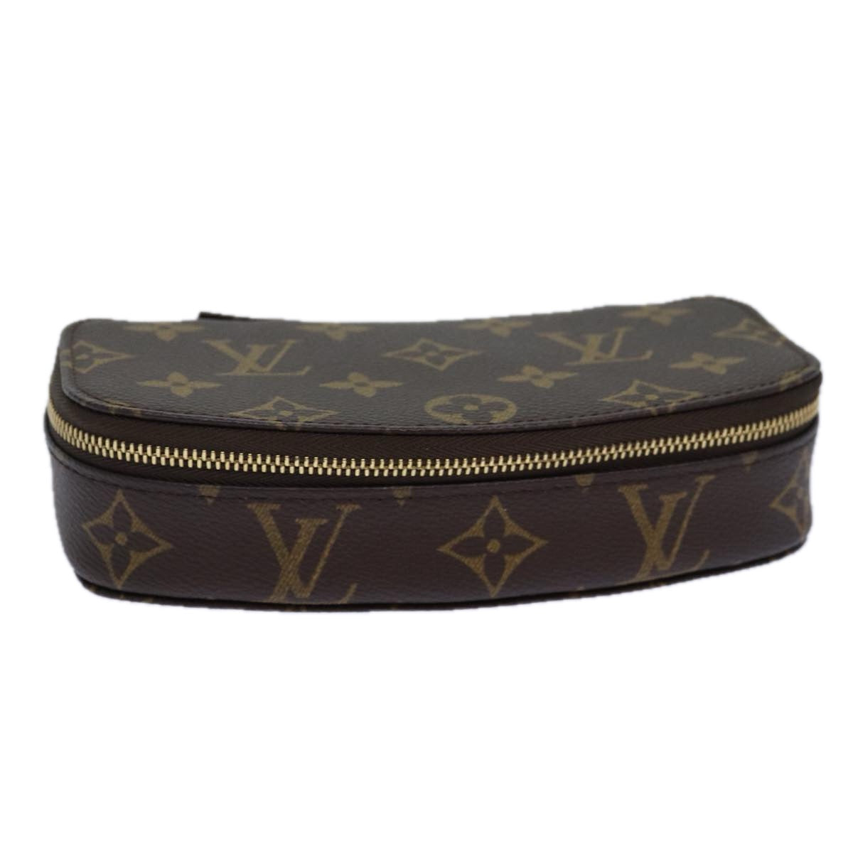 LOUIS VUITTON Monogram Poche Monte Carlo Jewelry Box M47352 LV Auth 85316