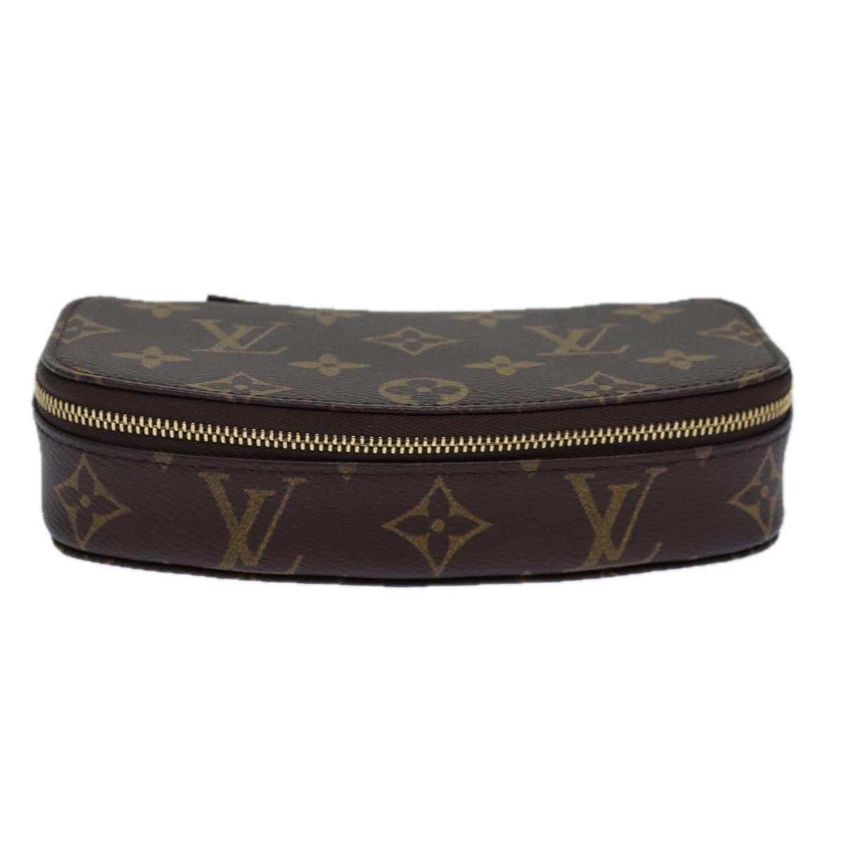 LOUIS VUITTON Monogram Poche Monte Carlo Jewelry Box M47352 LV Auth 85316