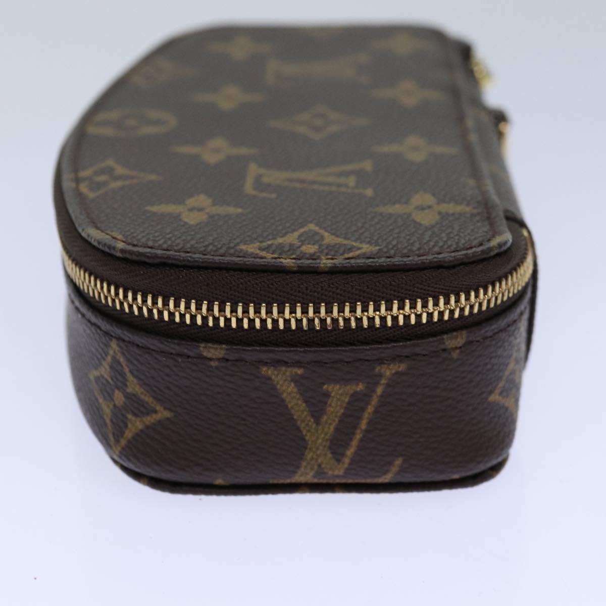 LOUIS VUITTON Monogram Poche Monte Carlo Jewelry Box M47352 LV Auth 85316