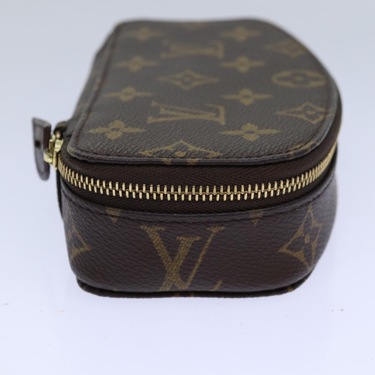 LOUIS VUITTON Monogram Poche Monte Carlo Jewelry Box M47352 LV Auth 85316