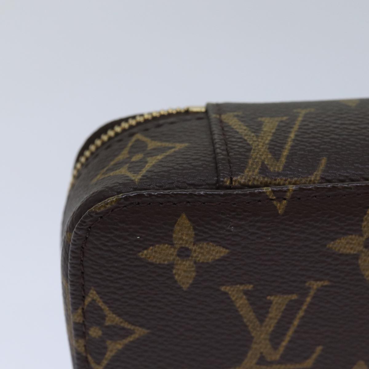 LOUIS VUITTON Monogram Poche Monte Carlo Jewelry Box M47352 LV Auth 85316