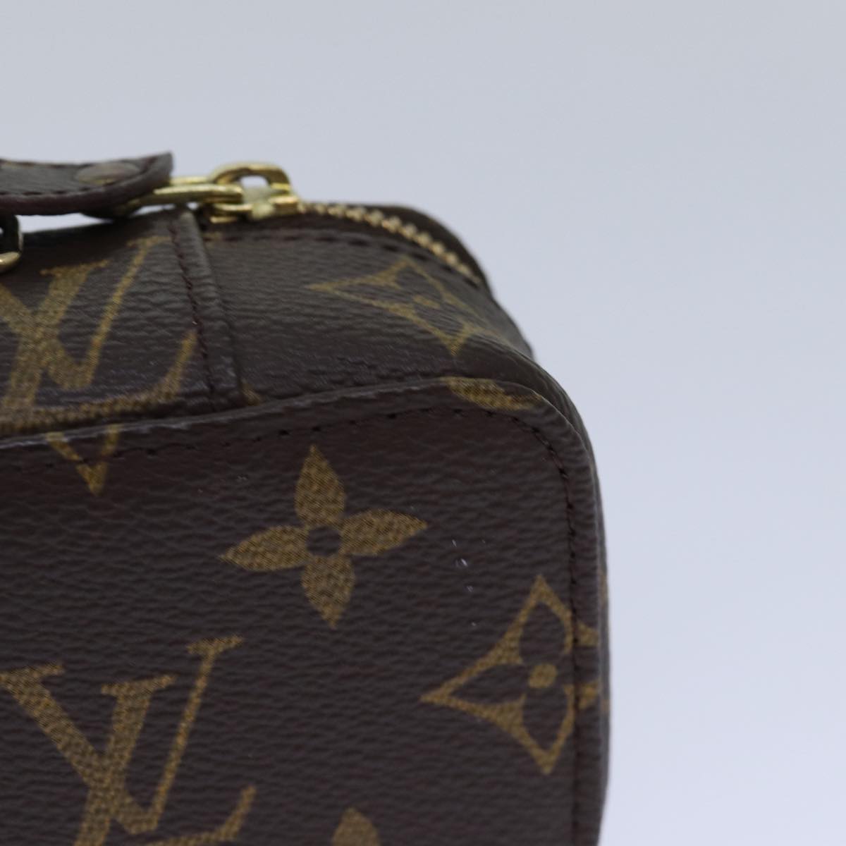 LOUIS VUITTON Monogram Poche Monte Carlo Jewelry Box M47352 LV Auth 85316