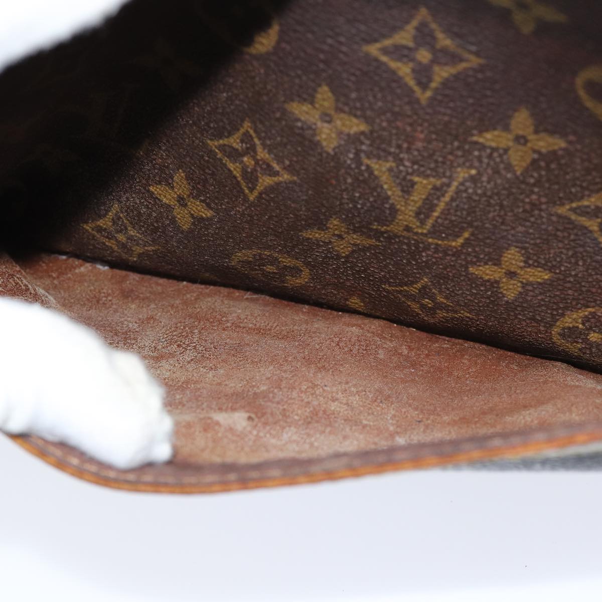 LOUIS VUITTON Monogram Compiegne 28 Clutch Bag M51845 LV Auth 85329