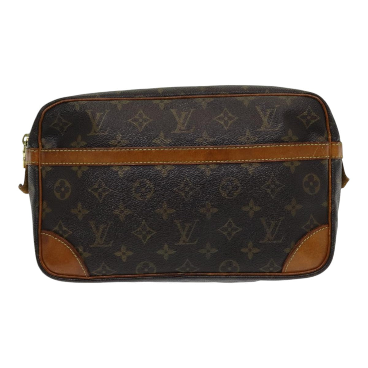 LOUIS VUITTON Monogram Compiegne 28 Clutch Bag M51845 LV Auth 85329