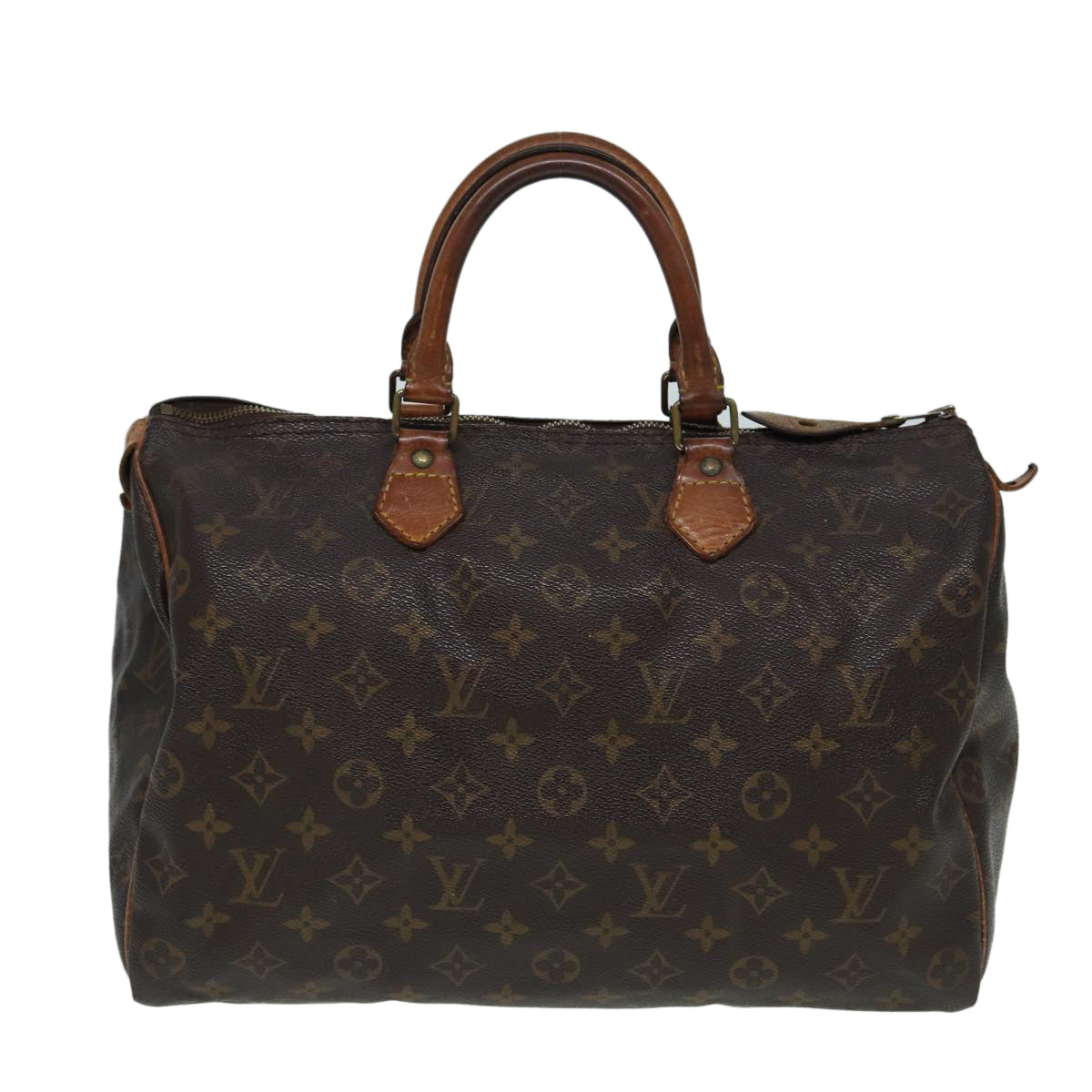 LOUIS VUITTON Monogram Speedy 35 Hand Bag M41524 LV Auth 85353