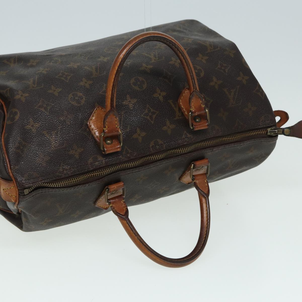 LOUIS VUITTON Monogram Speedy 35 Hand Bag M41524 LV Auth 85353