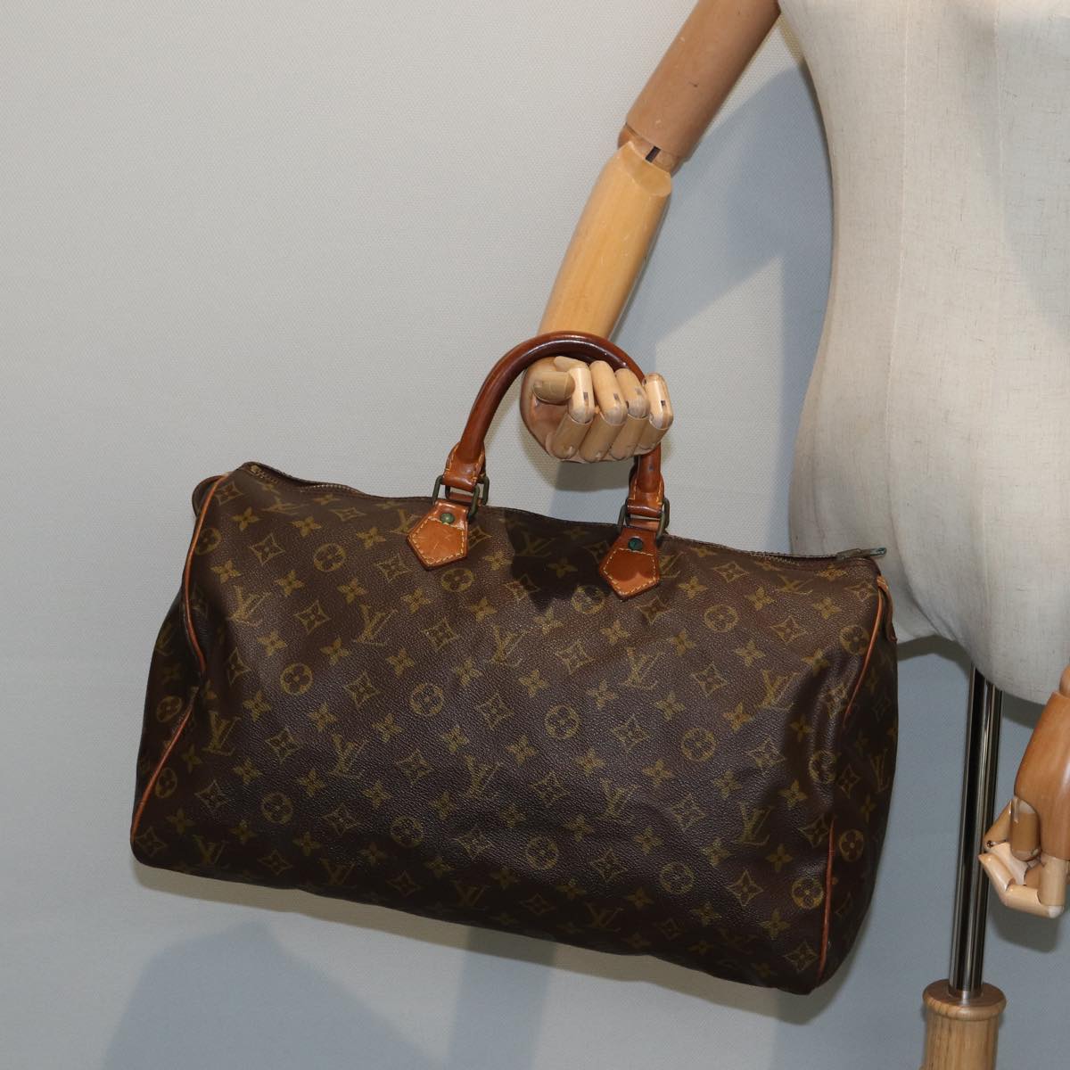 LOUIS VUITTON Monogram Speedy 40 Hand Bag M41522 LV Auth 85354