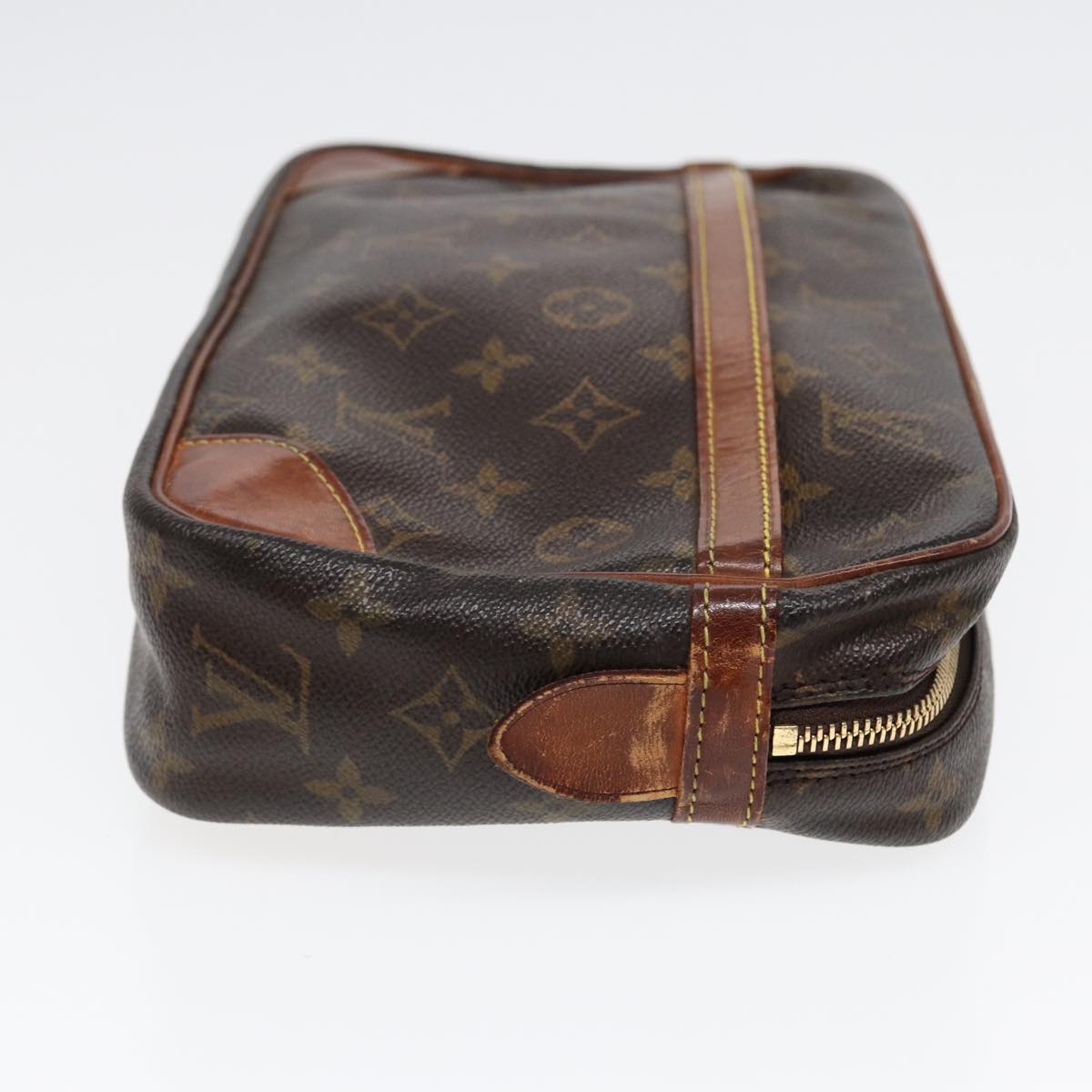 LOUIS VUITTON Monogram Compiegne 28 Clutch Bag M51845 LV Auth 85383