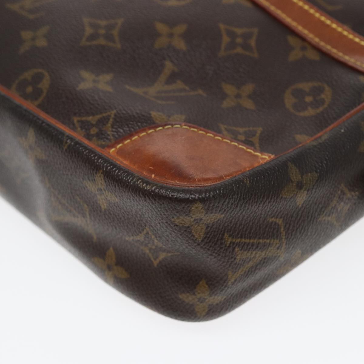 LOUIS VUITTON Monogram Compiegne 28 Clutch Bag M51845 LV Auth 85383