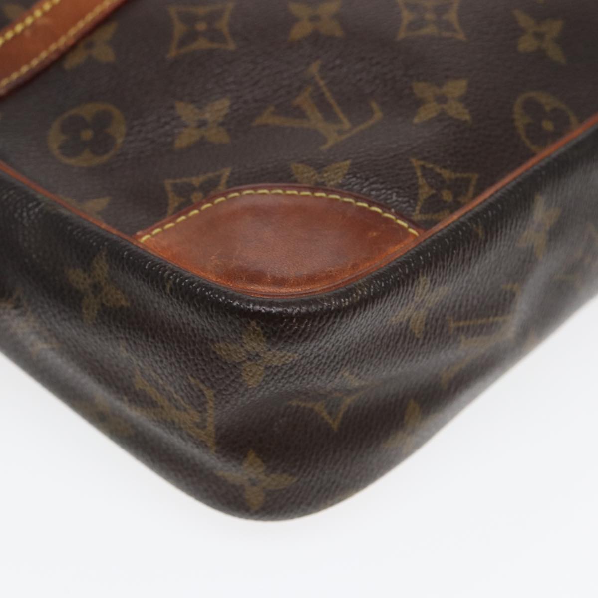 LOUIS VUITTON Monogram Compiegne 28 Clutch Bag M51845 LV Auth 85383