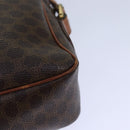 CELINE Macadam Canvas Shoulder Bag PVC Leather Brown Gold Auth 85387-9