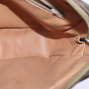 CELINE Macadam Canvas Shoulder Bag PVC Leather Brown Gold Auth 85387-18