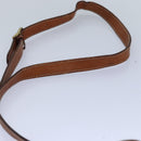 CELINE Macadam Canvas Shoulder Bag PVC Leather Brown Gold Auth 85387-8