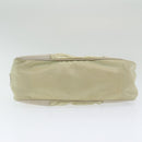 PRADA Shoulder Bag Nylon White Silver Auth 85399-7