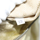 PRADA Shoulder Bag Nylon White Silver Auth 85399-12
