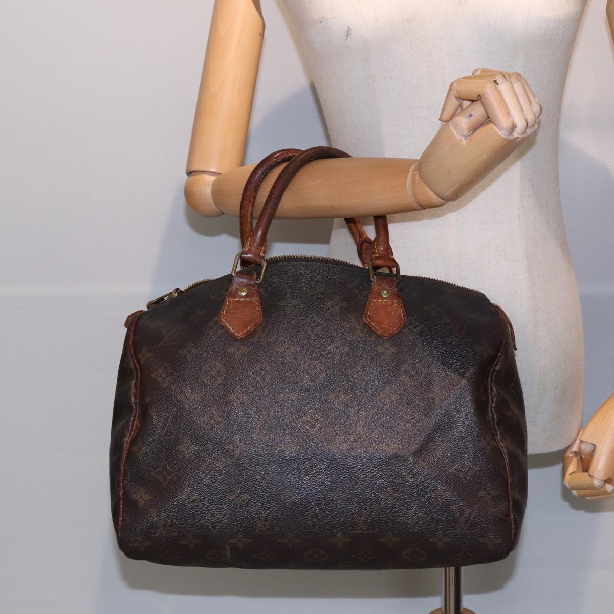 LOUIS VUITTON Monogram Speedy 30 Hand Bag M41526 LV Auth 85404