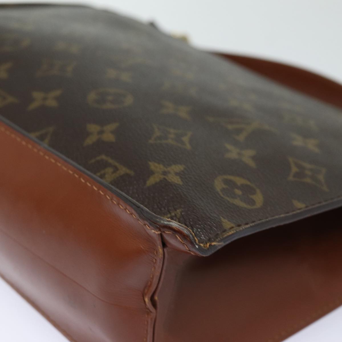 LOUIS VUITTON Monogram Monceau 28 Hand Bag 2way M51185 LV Auth 85428