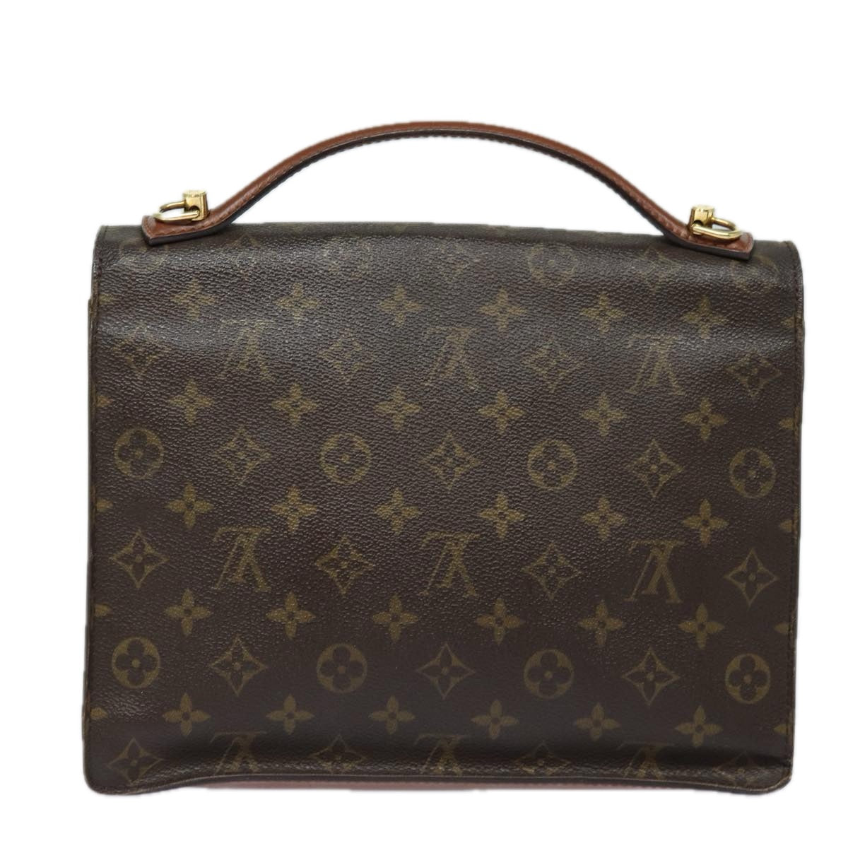 LOUIS VUITTON Monogram Monceau 28 Hand Bag 2way M51185 LV Auth 85428