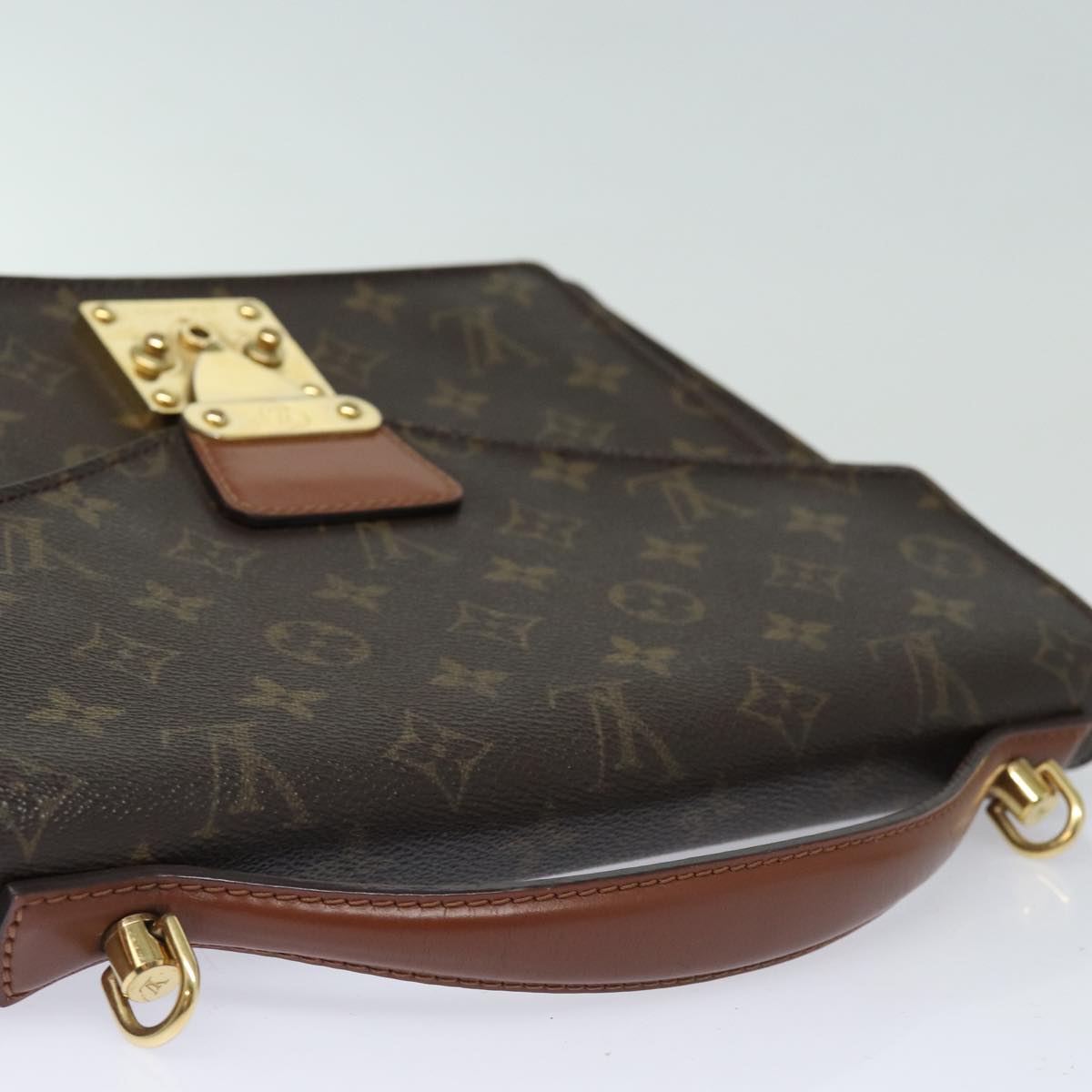 LOUIS VUITTON Monogram Monceau 28 Hand Bag 2way M51185 LV Auth 85428