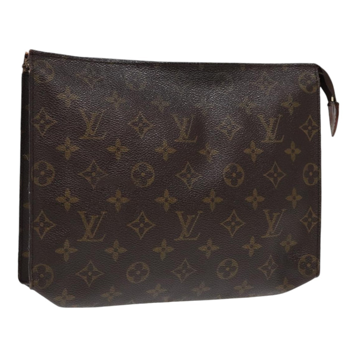 LOUIS VUITTON Monogram Poche Toilette 26 Pouch M47542 LV Auth 85430