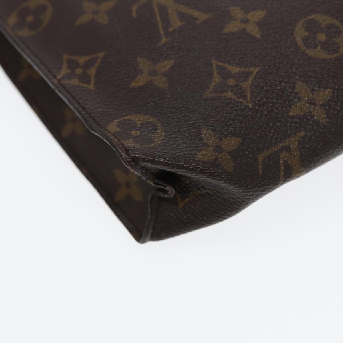 LOUIS VUITTON Monogram Poche Toilette 26 Pouch M47542 LV Auth 85430