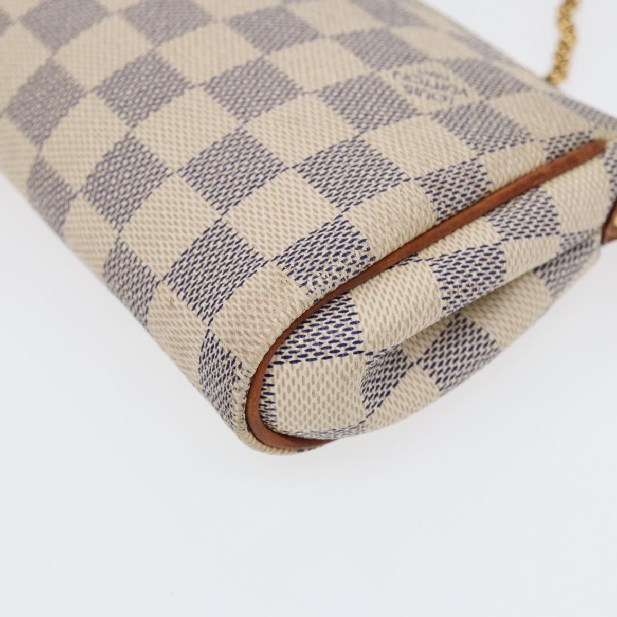 LOUIS VUITTON Damier Azur Eva Shoulder Bag 2way N55214 LV Auth 85433