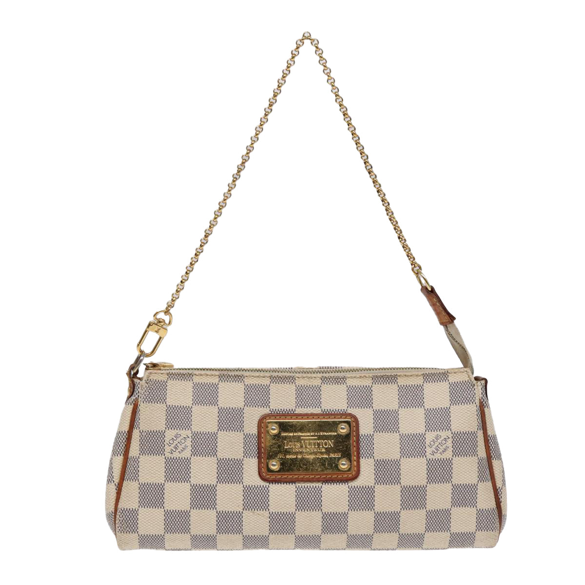 LOUIS VUITTON Damier Azur Eva Shoulder Bag 2way N55214 LV Auth 85433