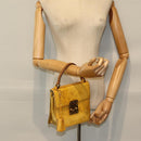 LOUIS VUITTON Monogram Vernis Spring Street Hand Bag Gris M91029 LV Auth 85434-23