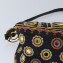 Christian Dior Hand Bag Canvas Blue Gold Auth 85438AM-15