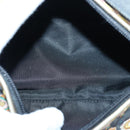 Christian Dior Hand Bag Canvas Blue Gold Auth 85438AM-10