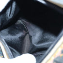 Christian Dior Hand Bag Canvas Blue Gold Auth 85438AM-22