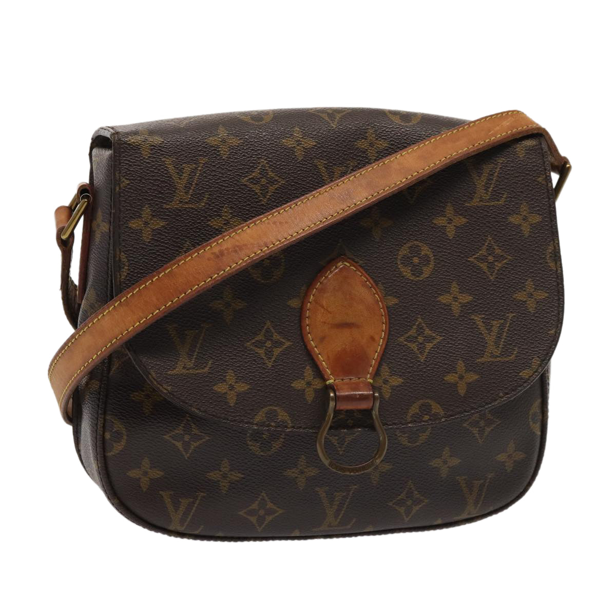 LOUIS VUITTON Monogram Saint Cloud GM Shoulder Bag M51242 LV Auth 85443