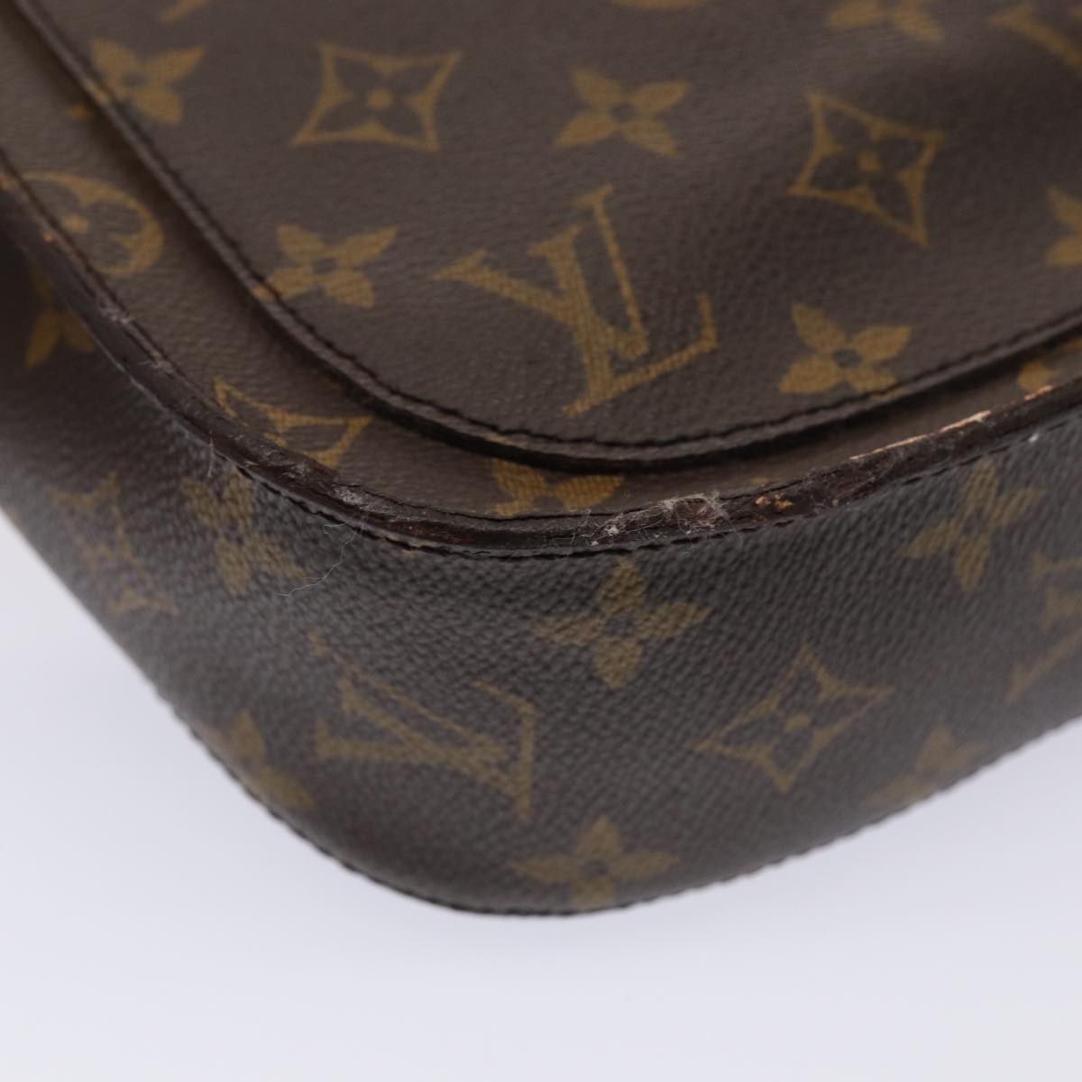 LOUIS VUITTON Monogram Saint Cloud GM Shoulder Bag M51242 LV Auth 85443