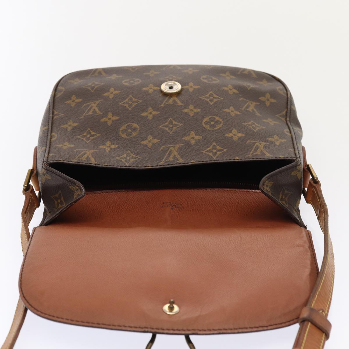 LOUIS VUITTON Monogram Saint Cloud GM Shoulder Bag M51242 LV Auth 85443