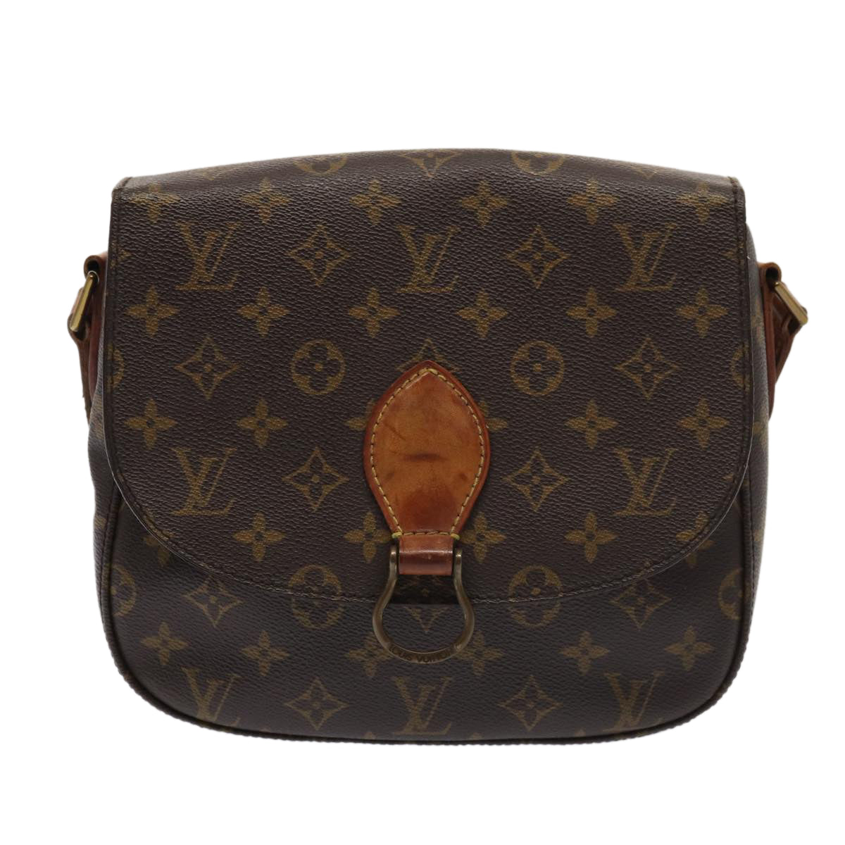 LOUIS VUITTON Monogram Saint Cloud GM Shoulder Bag M51242 LV Auth 85443