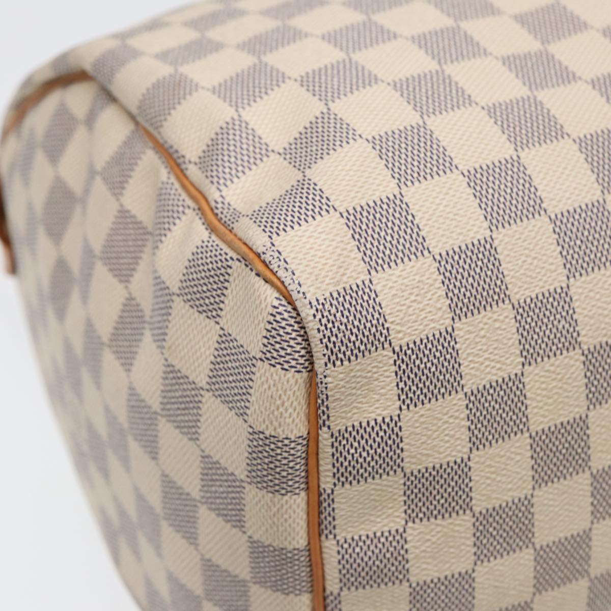 LOUIS VUITTON Damier Azur Speedy 35 Hand Bag N41535 LV Auth 85445