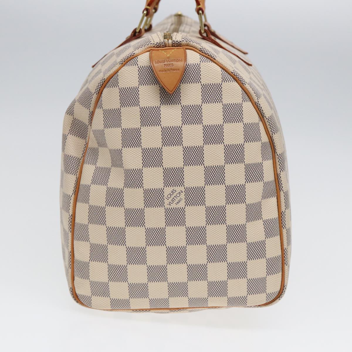 LOUIS VUITTON Damier Azur Speedy 35 Hand Bag N41535 LV Auth 85445