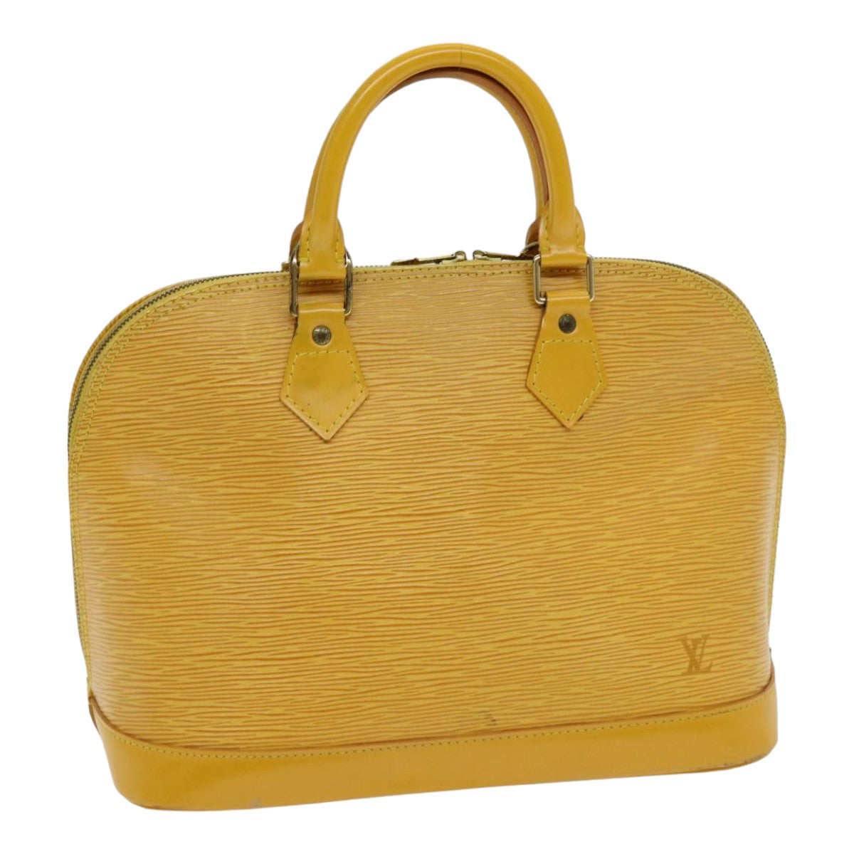 LOUIS VUITTON Epi Alma Hand Bag Yellow M52149 LV Auth 85447