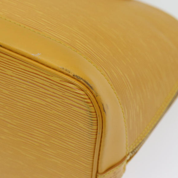 LOUIS VUITTON Epi Alma Hand Bag Yellow M52149 LV Auth 85447