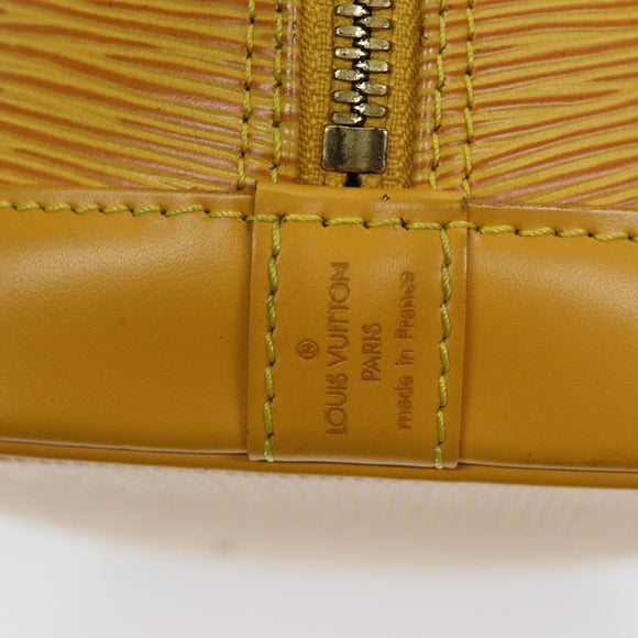 LOUIS VUITTON Epi Alma Hand Bag Yellow M52149 LV Auth 85447